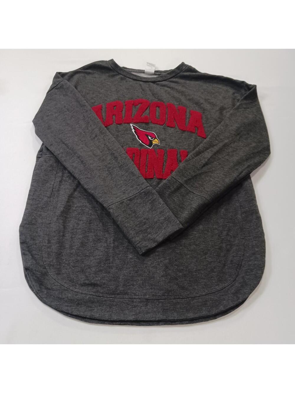 Team Apparel Arizona Cardinals Football Women's Gray Pullover Sweatshirt Size S